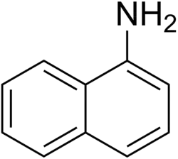 Structuurformule van 1-naftylamine