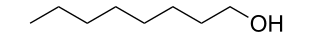 Structuurformule van 1-octanol