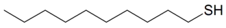 Structuurformule van 1-decaanthiol