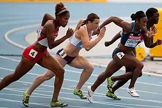 Danielle Carruthers (nummer 2) in 2011