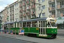 Gerestaureerde Konstal 102Na tram.