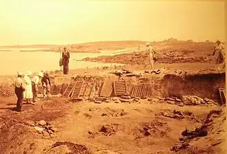 Opgravingen omstreeks 1930