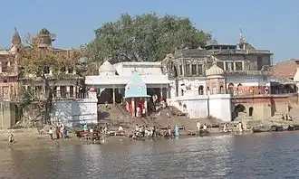 De Brahmavart ghat aan de Ganges in Bithoor
