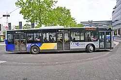 Bus 3436 van het type MAN Lion's City van Hermes te Eindhoven in de toen nieuwe huisstijl