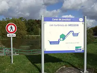 Infobord VNF te Messein