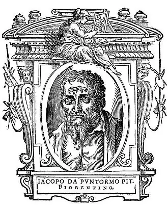 Jacopo Pontormo uit "De Levens" (1568) van Giorgio Vasari