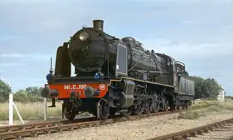 Locomotief van de Train à Vapeur de Touraine (1983)