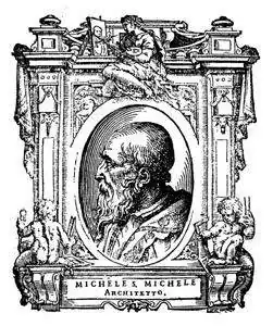 Portret Michele Sanmicheli, Le Vite (1568)