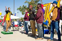 Homecoming tailgate op Texas A&M University in 2014