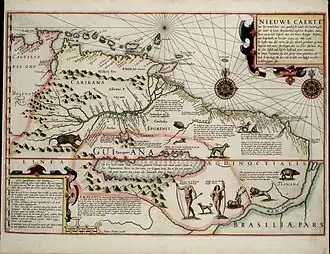 Wonderbaer ende Goudrijcke Landt Guiana 1598