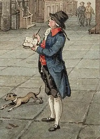 H.P. Schouten afgebeeld als tekenaar