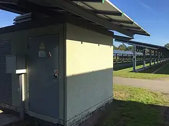 Zonnepark TT Assen met transformator