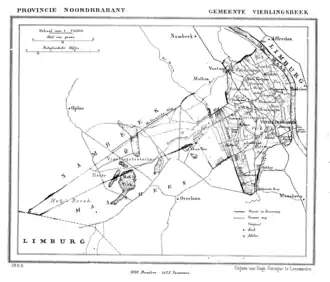 Kaart van Vierlingsbeek