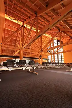 Luchthaventerminal binnenzicht