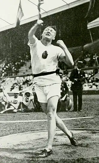 Armas Taipale op de Olympische Spelen van 1912.