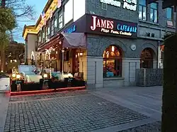 1912 uitgaansgebied met uitkijk op de expat bar James in Qinhuai district, Nanjing.