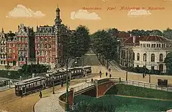 De brug in 1915