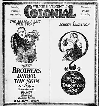 Advertentie voor The Dangerous Age