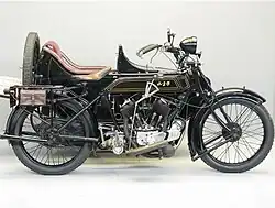 Model D1 zijspancombinatie uit 1924.