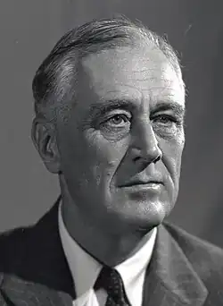 President Franklin Delano Roosevelt uit New York Democratische Partij
