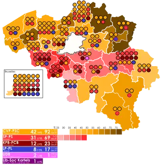 Uitslag per kiesarrondissement (Kamer)