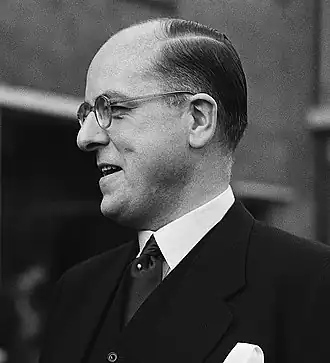 Burgemeester Schokking in 1952