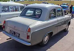 Ford Anglia 100E (1956), achteraanzicht