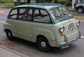 Een Amerikaanse Fiat 600 Multipa uit 1959