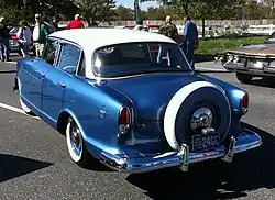 Rambler American vierdeurs sedan (1960) met het optionele "continental" reservewiel