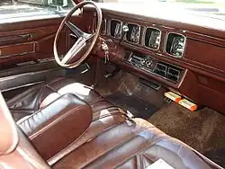 Continental Mark III (1971), interieur