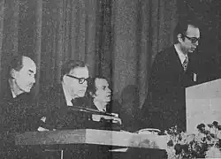 Opening van de eerste WEF bijeenkomst door Klaus M. Schwab (1971)