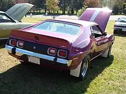AMC Javelin AMX (1973), achteraanzicht