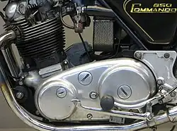 motorblok uit 1973, nog zonder startmotor