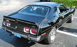 AMC Javelin AMX (1974), achteraanzicht