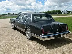 Continental Mark VI (1980) vierdeurs sedan, achteraanzicht