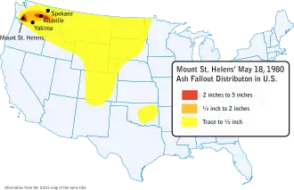 Large yellow area on map