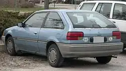 Mercury Tracer hatchback, achteraanzicht