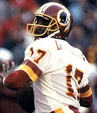 Williams bij de Redskins in 1987.