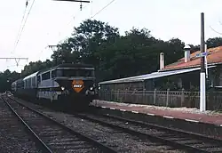 Nachttrein van Paris-Austerlitz naar Point-de-Grave in 1990.