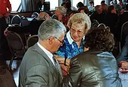 1990: Johannes Krijger met zijn vrouw Henny Vrij.