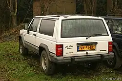 Jeep Cherokee (1983-1997), achteraanzicht