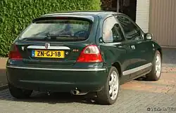 Rover 200 BRM, achteraanzicht