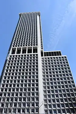 Het One New York Plaza, westelijke façade