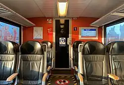 De 1e klasse van een dieseltreinstel in de Arriva periode