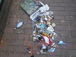 Resultaat van 1 uur plogging in Göteborg, 11 juli 2019.