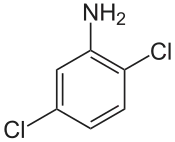 Structuurformule van 2,5-dichlooraniline