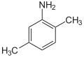 Structuurformule van 2,5-xylidine