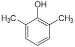 Structuurformule van 2,6-xylenol