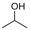 Structuurformule van 2-propanol