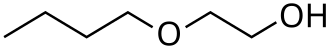 Structuurformule van 2-butoxyethanol